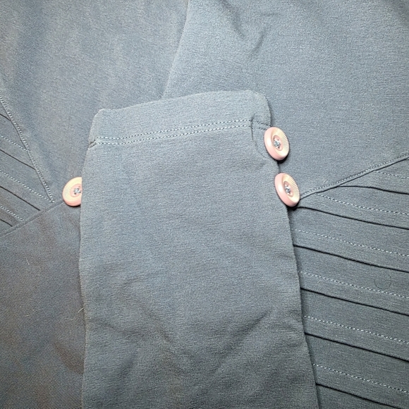 MATILDA JANE Just Imagine Keely Button Cuff Moto Leggings Sz 8 - Picture 4 of 6